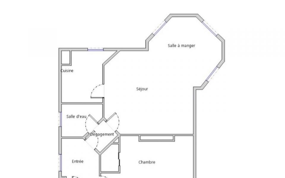 Nice Gairaut – Your One Bedroom Apartment in a Castle : plan