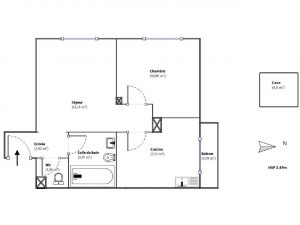 Nizza Cimiez – 2 camere 42 m2 da ristrutturare in ambiente bello e tranquillo