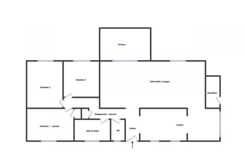 Nizza Cimiez – Casa a un piano con giardino mediterraneo. : plan