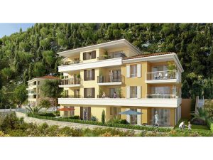 La Turbie – Magnifique appartement de 4 pièces avec belles terrasses de 17m2,vue sur le village, le trophée d’Auguste et la mer Méditerranée.