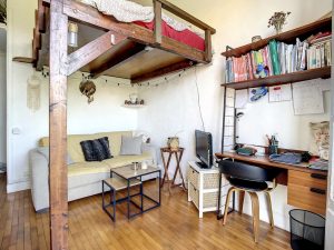 Cimiez/Monastère – Studio de 21m2 en étage élevé avec vue jardins et mer