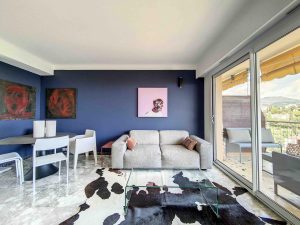 NICE/ BRANCOLAR – Charming One Bedroom 51 sqm Apartment with Terrace and View of the City and the Sea