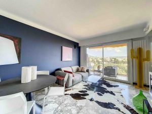 NICE/ BRANCOLAR – Charming One Bedroom 51 sqm Apartment with Terrace and View of the City and the Sea