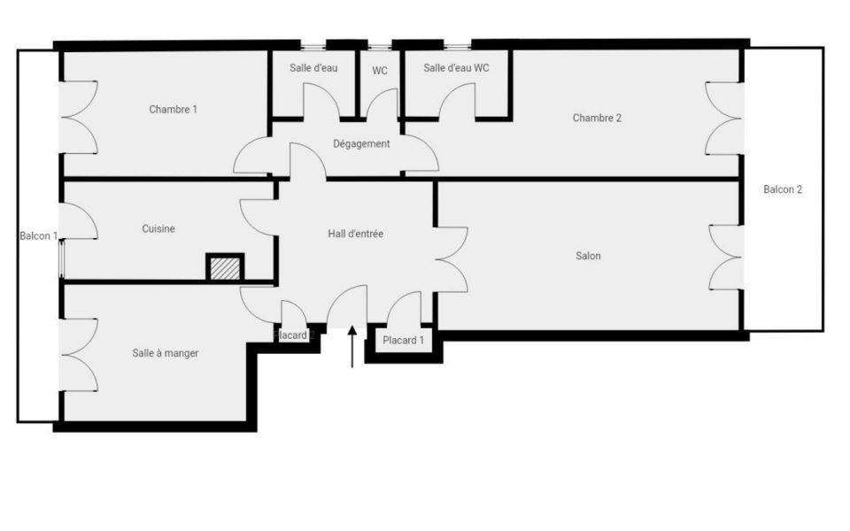 Nice – On a Quiet Street in the Cimiez Flirey District : plan