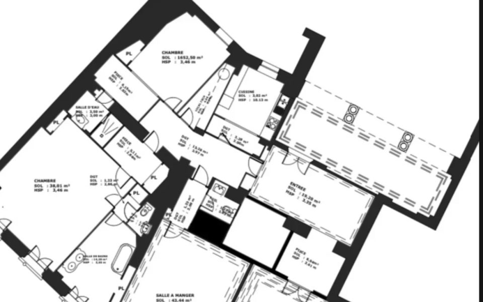 Nice – Cimiez Apartment 4 rooms 242m2 to sale : plan