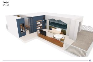 Nice Bas Cimiez – Appartement 3 pièces dernier étage avec terrasse vue panoramique