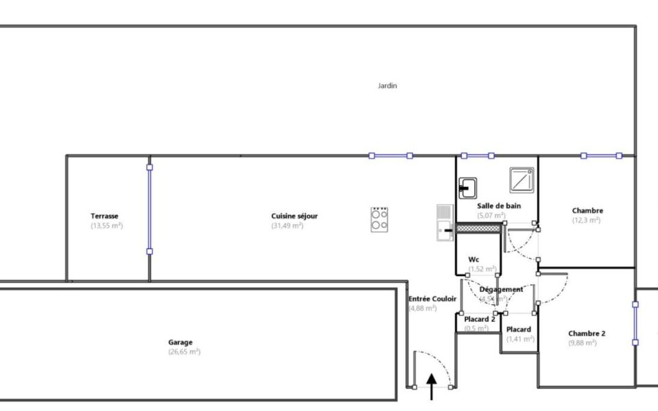 Nice Cimiez – Appartement et son magnifique jardin avec jacuzzi : plan